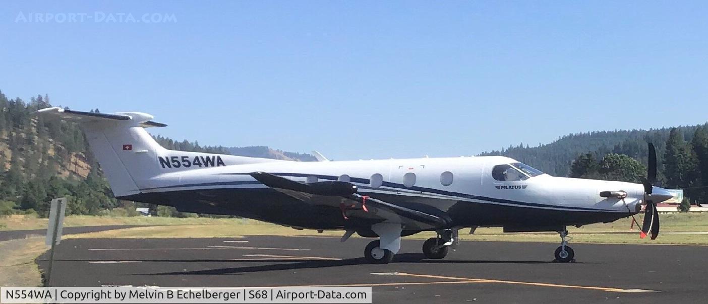 N554WA, 2017 Pilatus PC-12/47E C/N 1685, A nice day along the Clearwater River in Orofino Idaho