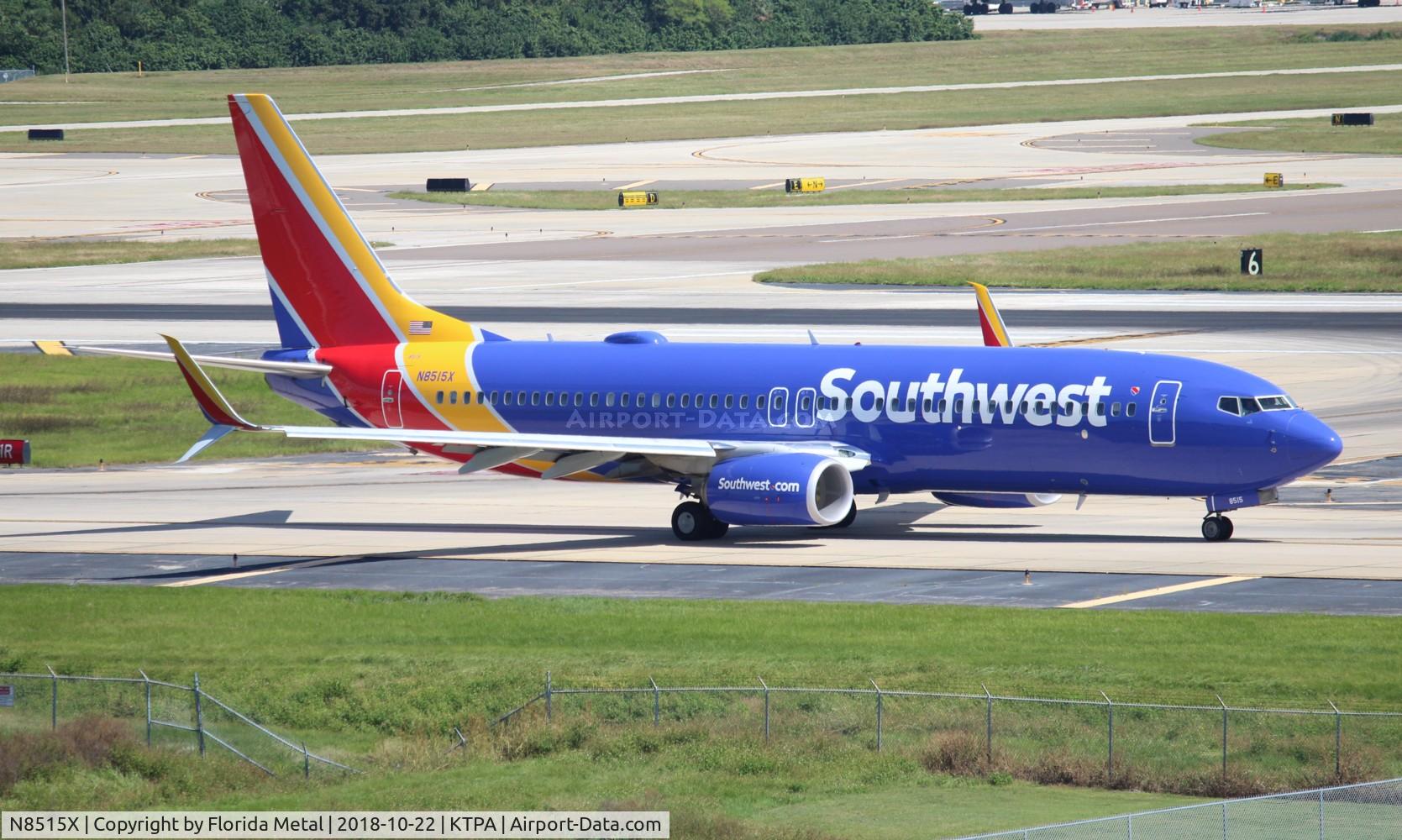 N8515X, 2016 Boeing 737-8H4 C/N 36943, WN 737-800