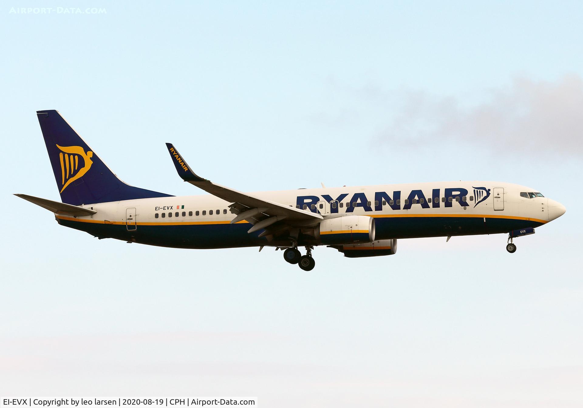 EI-EVX, 2012 Boeing 737-8AS C/N 40317, Copenhagen 19.8.2020