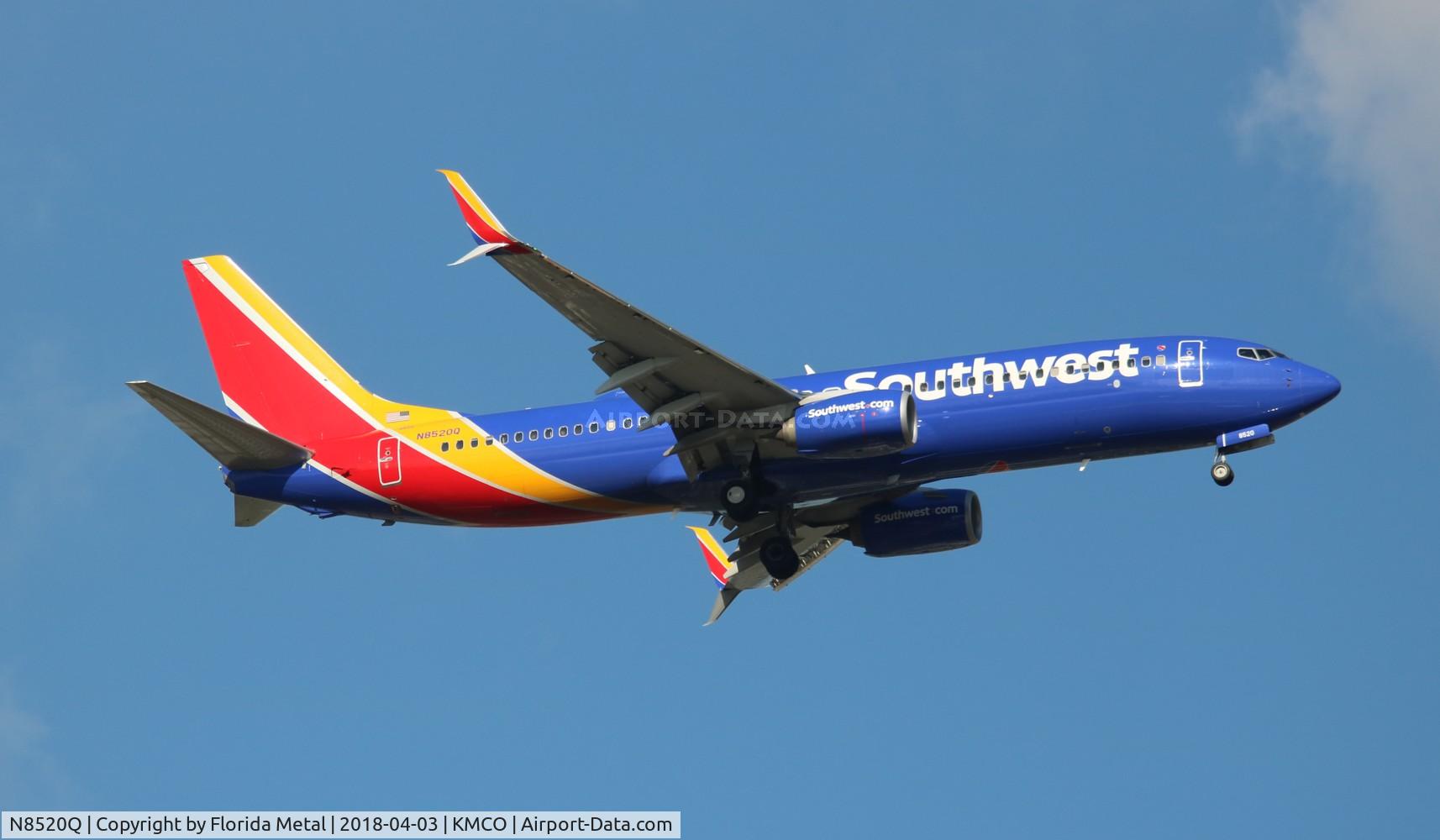 N8520Q, 2017 Boeing 737-8H4 C/N 42532, WN 737-800