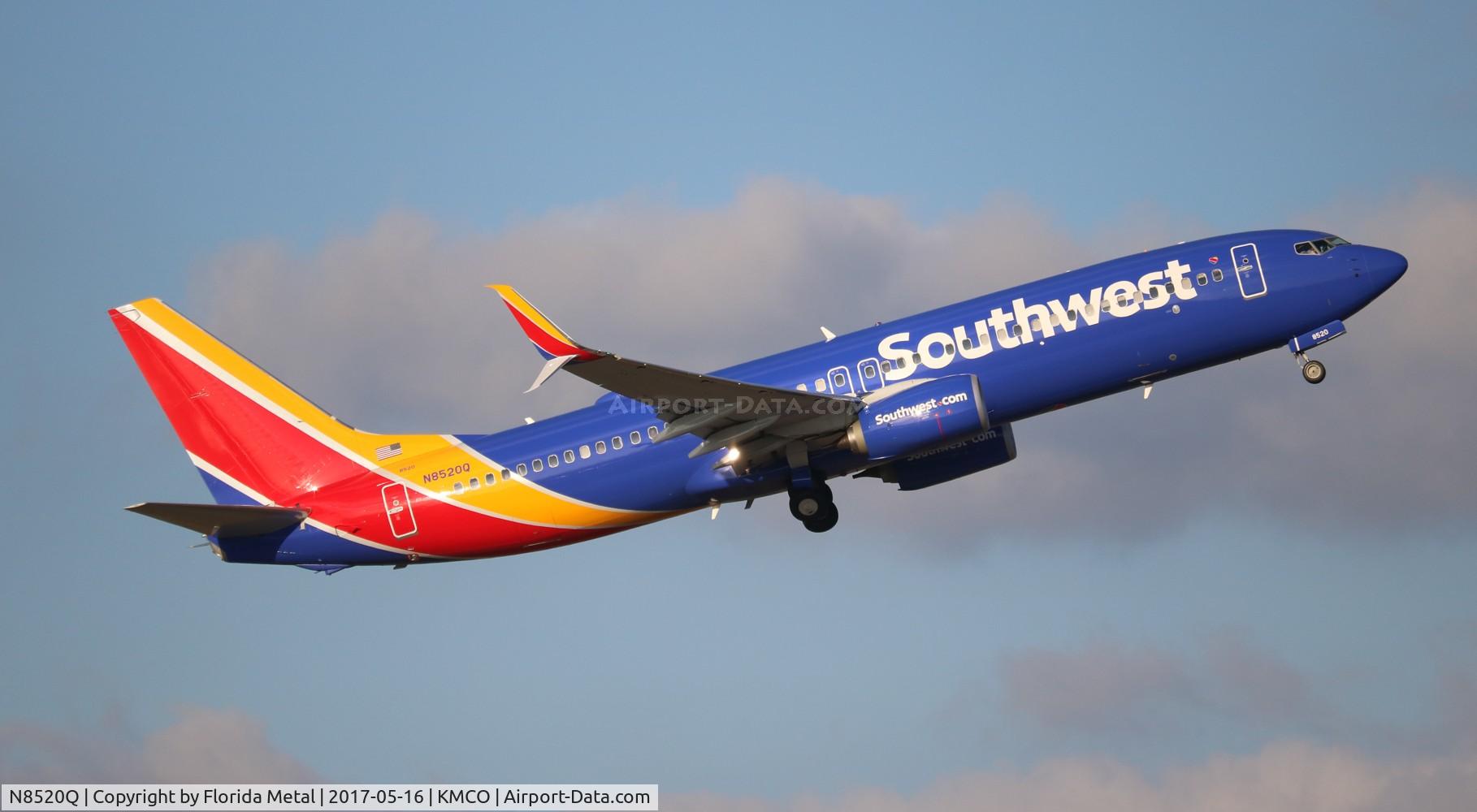 N8520Q, 2017 Boeing 737-8H4 C/N 42532, WN 737-800