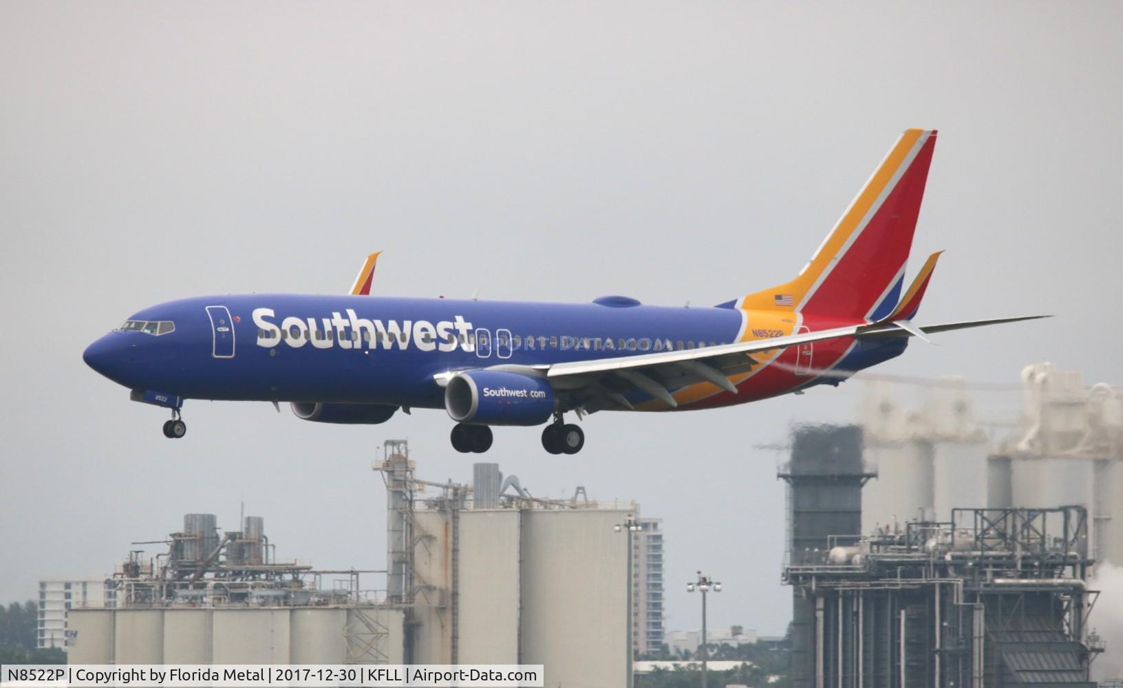 N8522P, 2017 Boeing 737-8H4 C/N 36922, WN 737-800