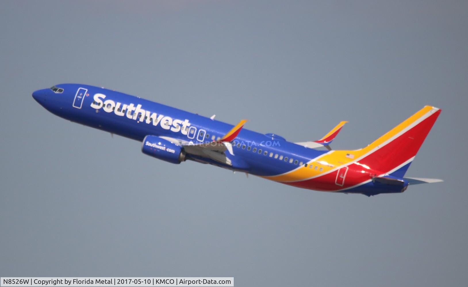 N8526W, 2017 Boeing 737-8H4 C/N 36972, WN 737-800