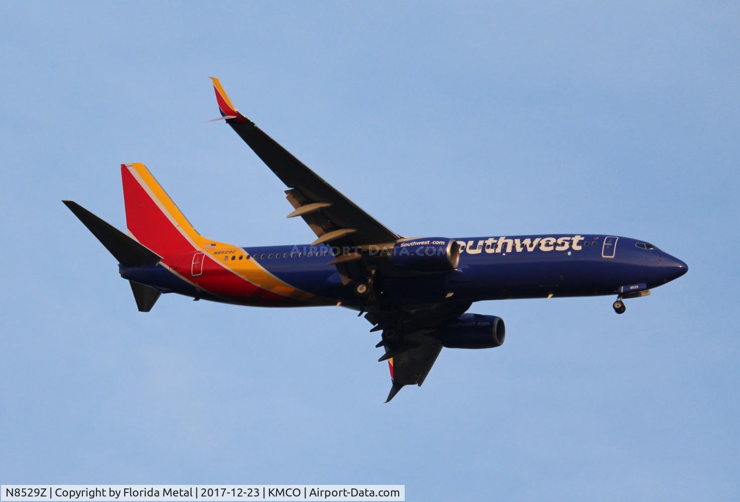 N8529Z, 2017 Boeing 737-8H4 C/N 36974, WN 737-800