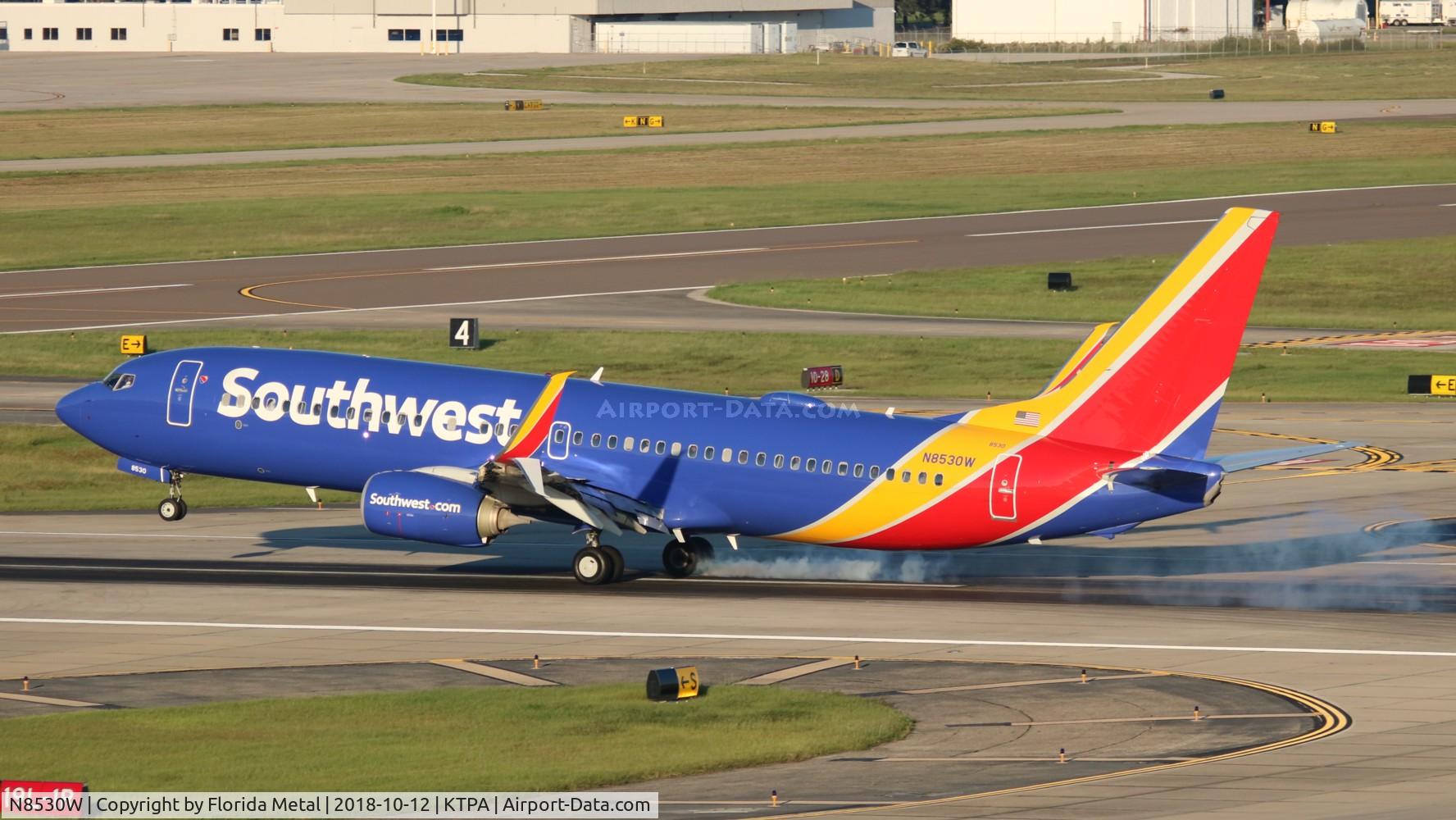 N8530W, 2017 Boeing 737-8H4 C/N 63592, WN 737-800