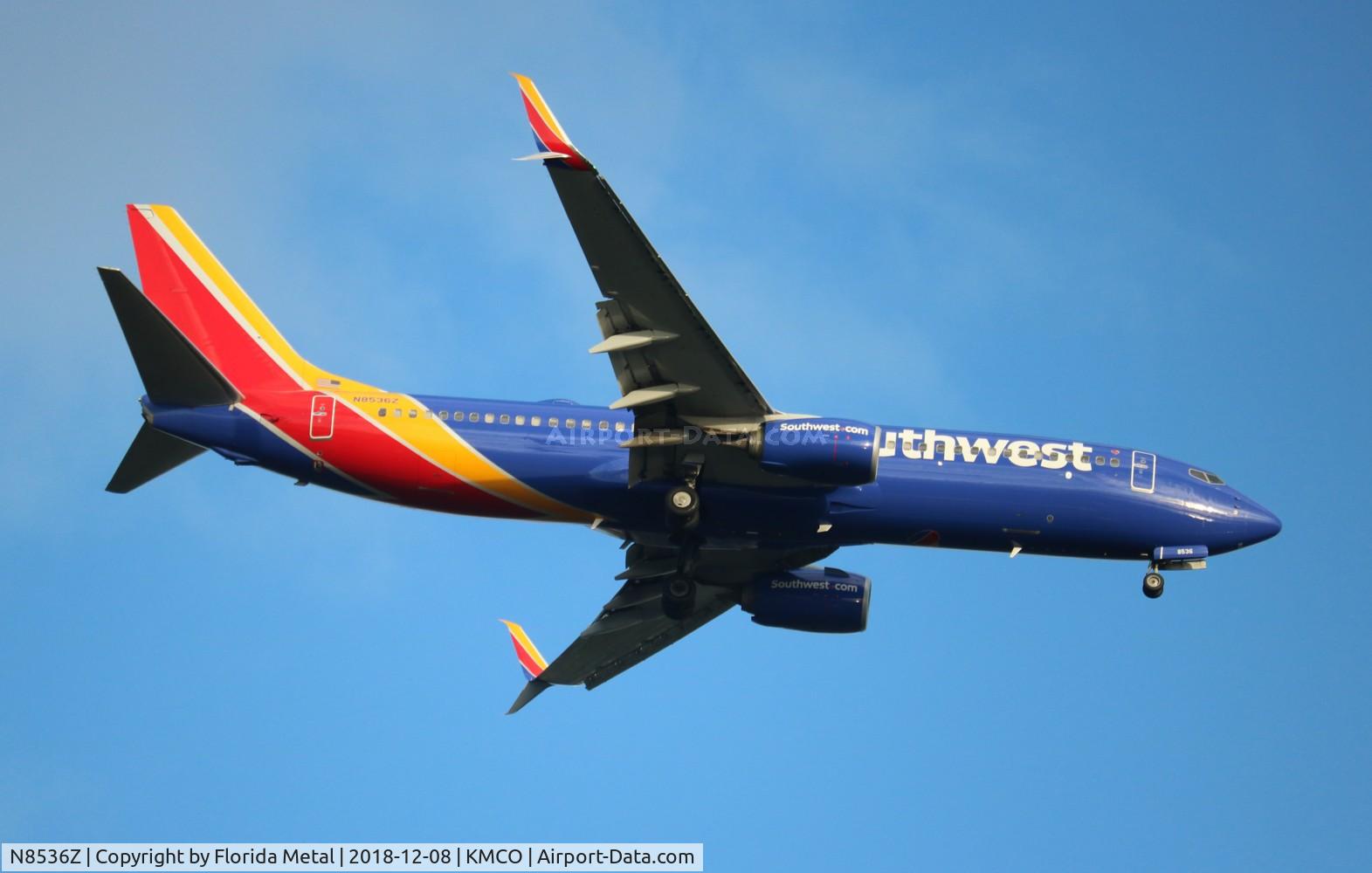 N8536Z, 2017 Boeing 737-8H4 C/N 63571, WN 737-800