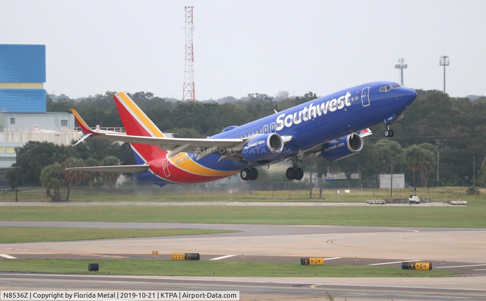 N8536Z, 2017 Boeing 737-8H4 C/N 63571, WN 737-800