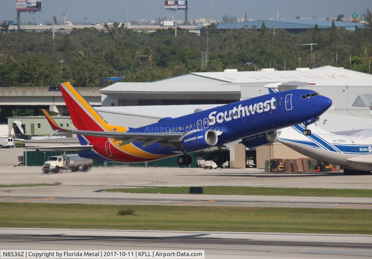 N8536Z, 2017 Boeing 737-8H4 C/N 63571, WN 737-800