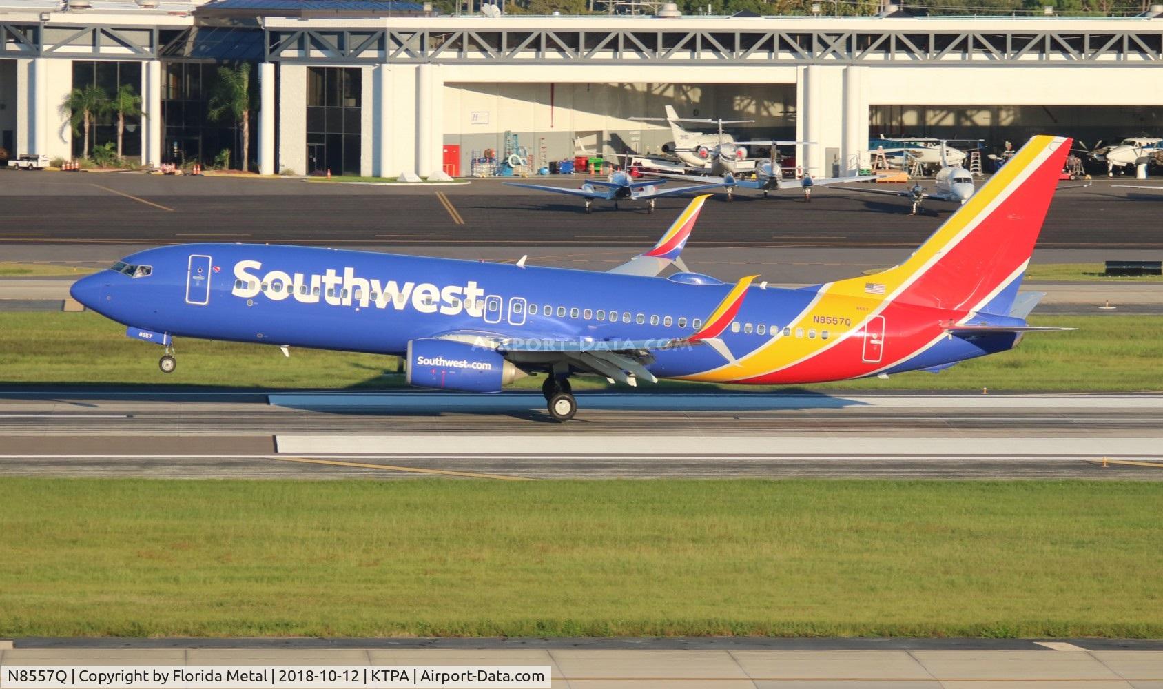 N8557Q, 2017 Boeing 737-8H4 C/N 63582, WN 737-800