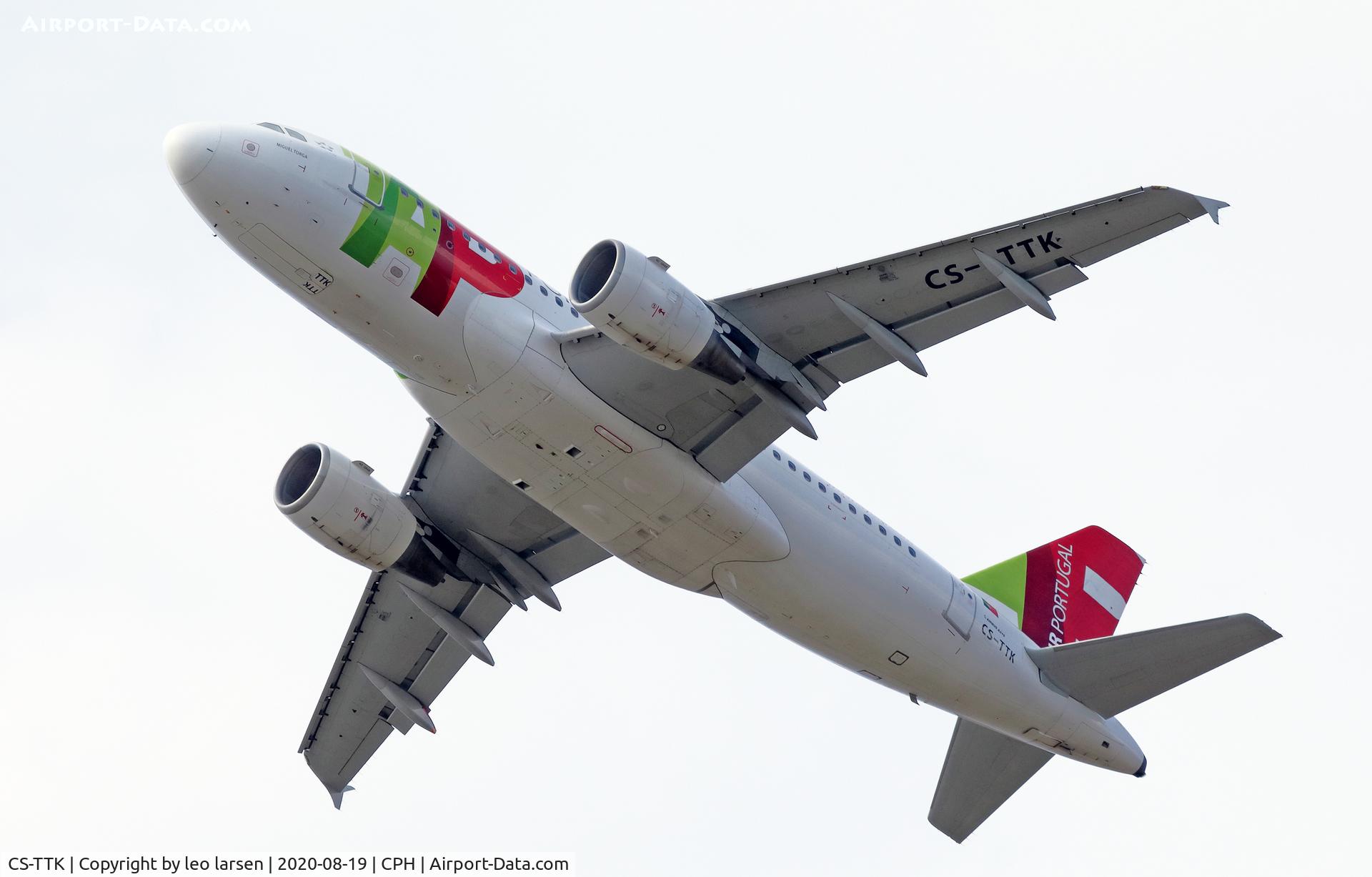 CS-TTK, 1999 Airbus A319-111 C/N 1034, Copenhagen 19.8.2020
