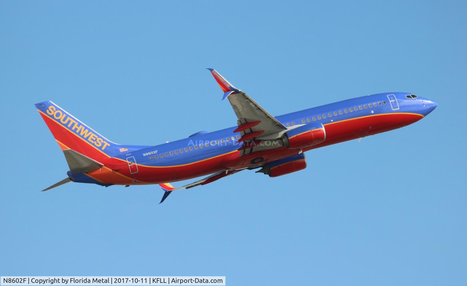 N8602F, 2012 Boeing 737-8H4 C/N 38110, SWA 737-800
