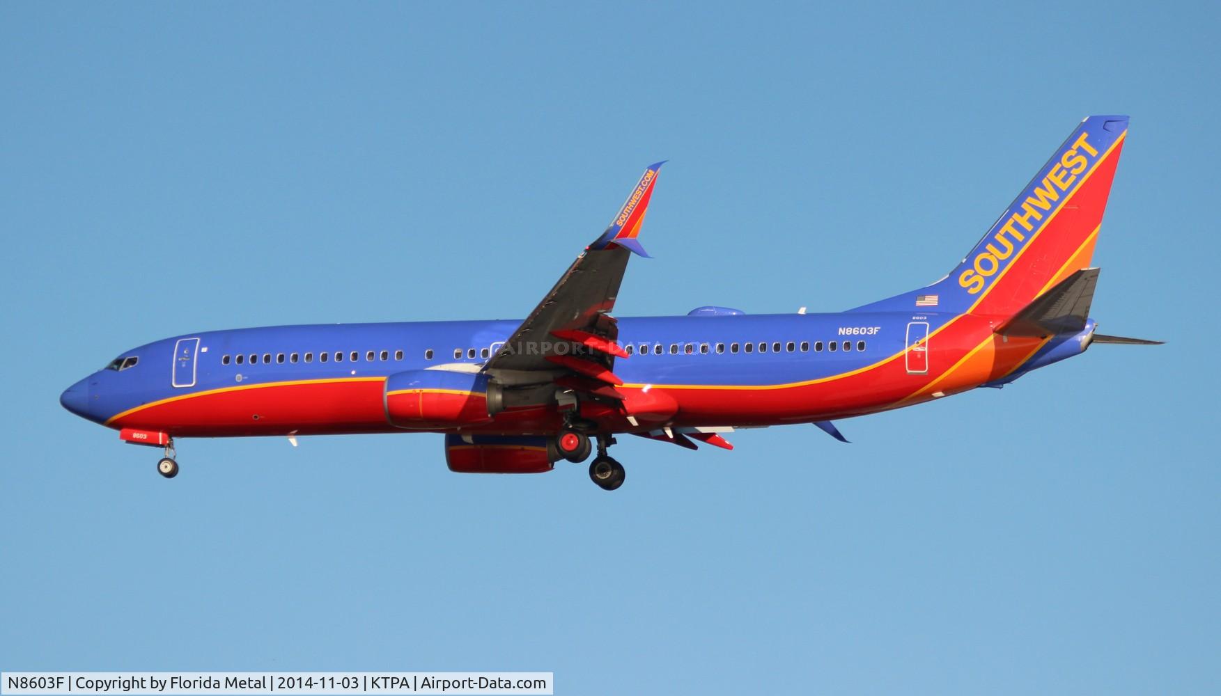 N8603F, 2012 Boeing 737-8H4 C/N 38875, SWA 737-800