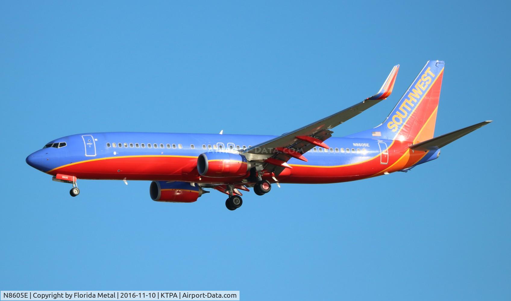 N8605E, 2012 Boeing 737-8H4 C/N 36891, SWA 737-800