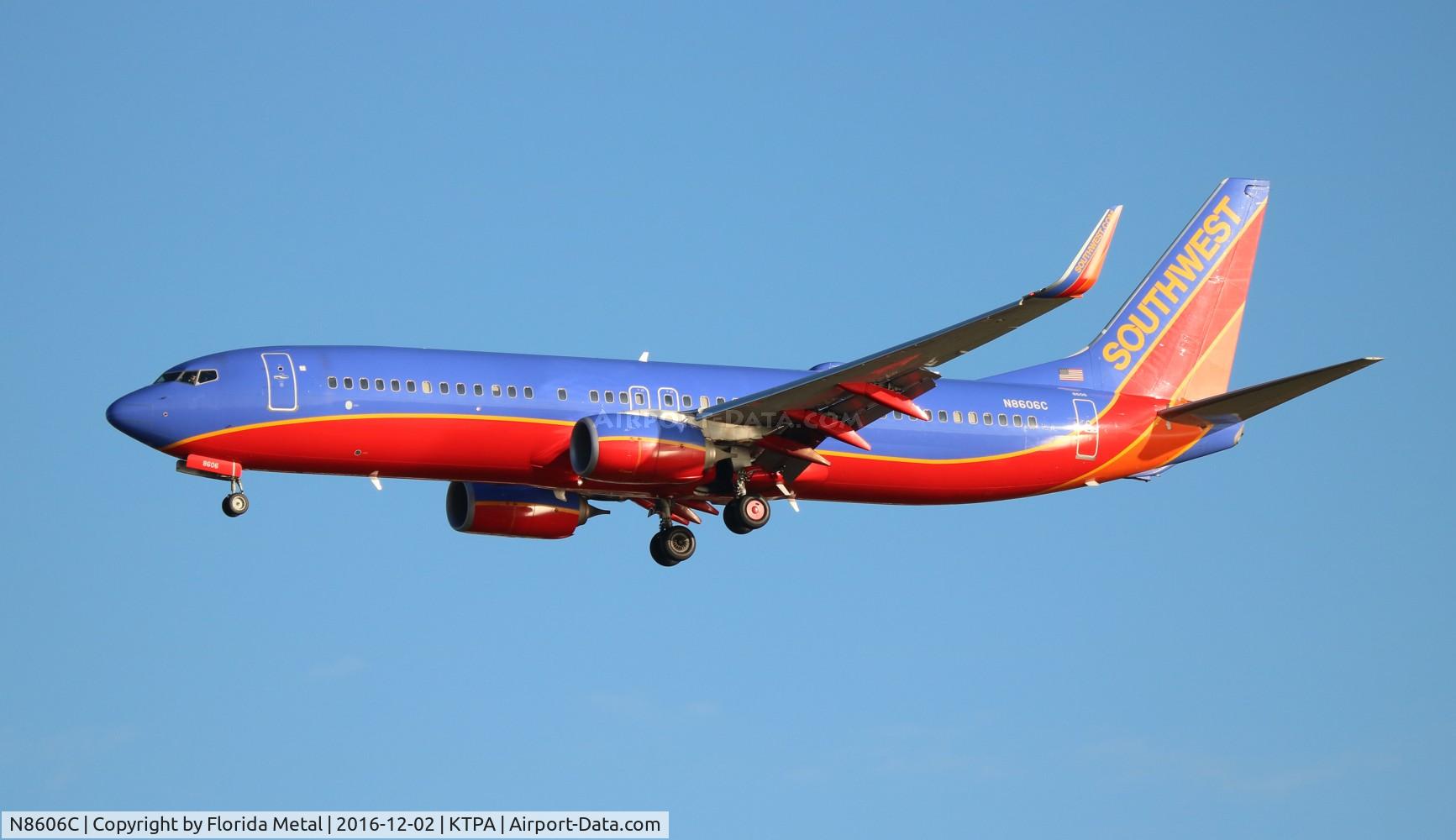N8606C, 2013 Boeing 737-8H4 C/N 35964, SWA 737-800