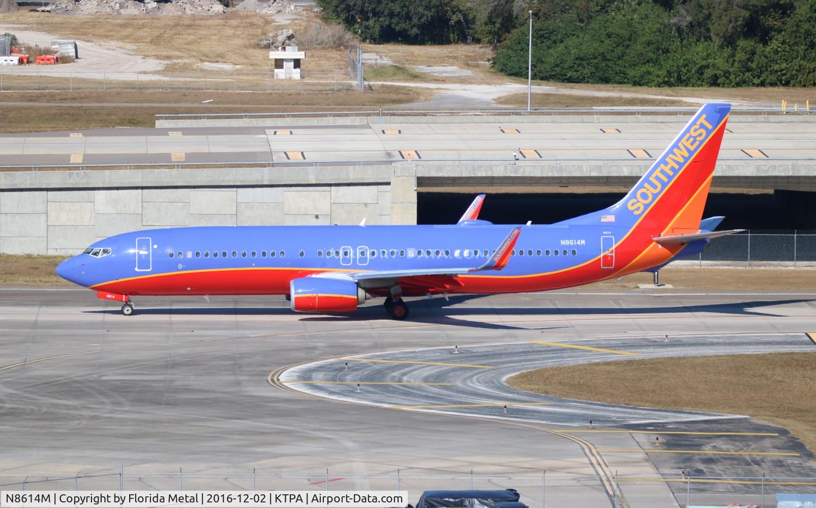 N8614M, 2013 Boeing 737-8H4 C/N 36908, SWA 737-800