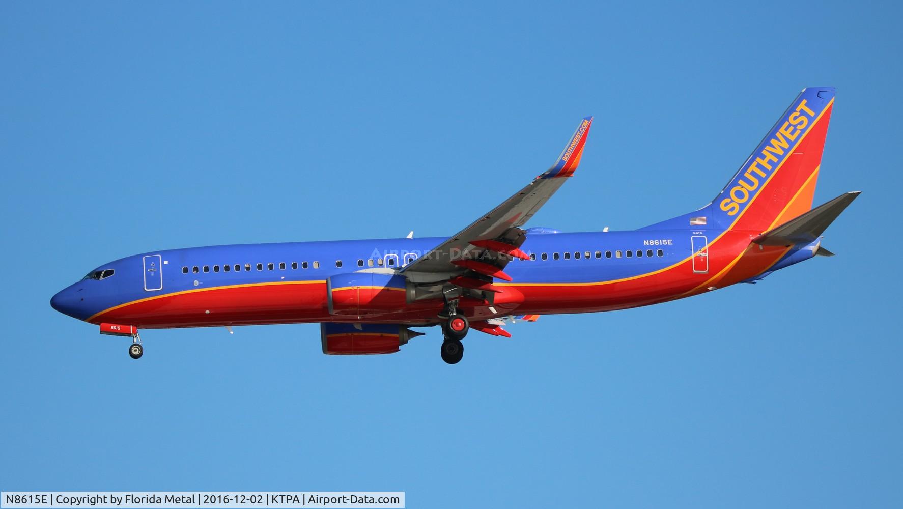 N8615E, 2013 Boeing 737-8H4 C/N 36933, SWA 737-800