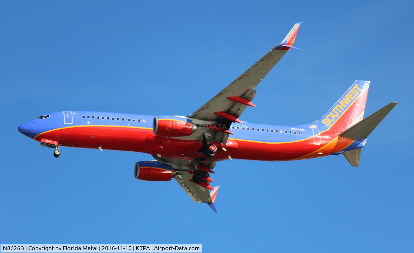 N8626B, 2014 Boeing 737-8H4 C/N 36894, SWA 737-800