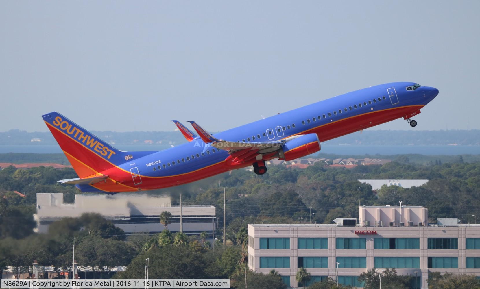 N8629A, 2014 Boeing 737-8H4 C/N 36897, SWA 737-800