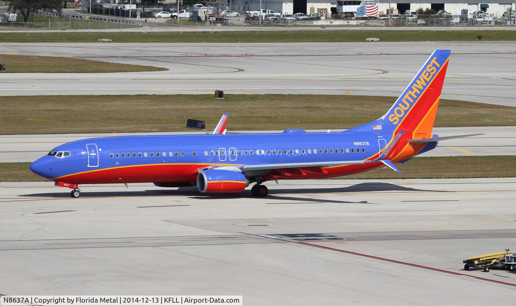 N8637A, 2014 Boeing 737-8H4 C/N 42523, SWA 737-800