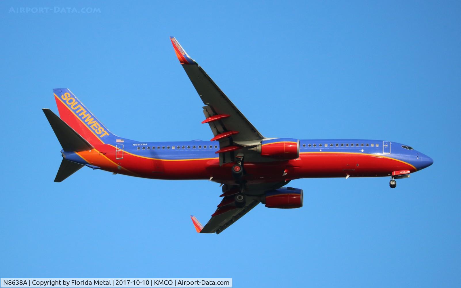 N8638A, 2014 Boeing 737-8H4 C/N 36911, SWA 737-800