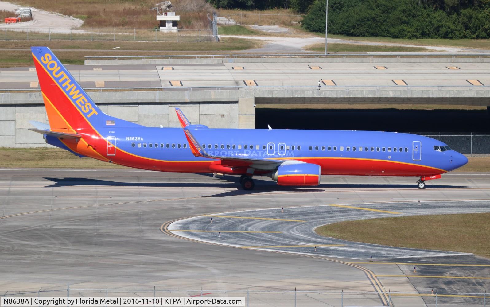 N8638A, 2014 Boeing 737-8H4 C/N 36911, SWA 737-800