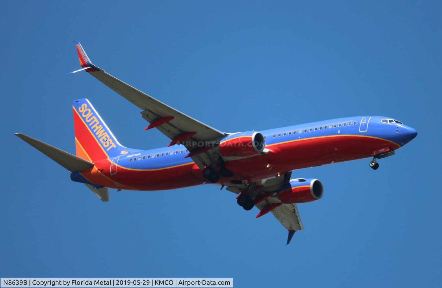 N8639B, 2014 Boeing 737-8H4 C/N 60086, SWA 737-800