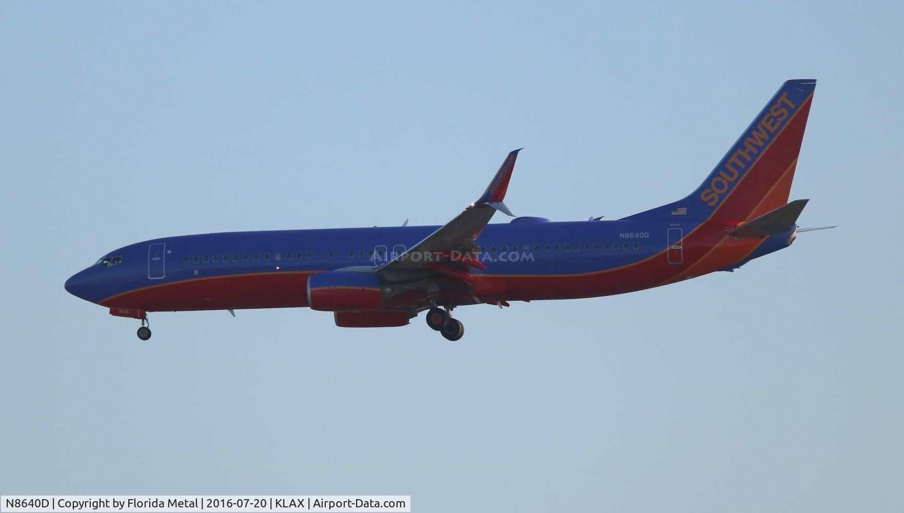 N8640D, 2014 Boeing 737-8H4 C/N 60084, SWA 737-800
