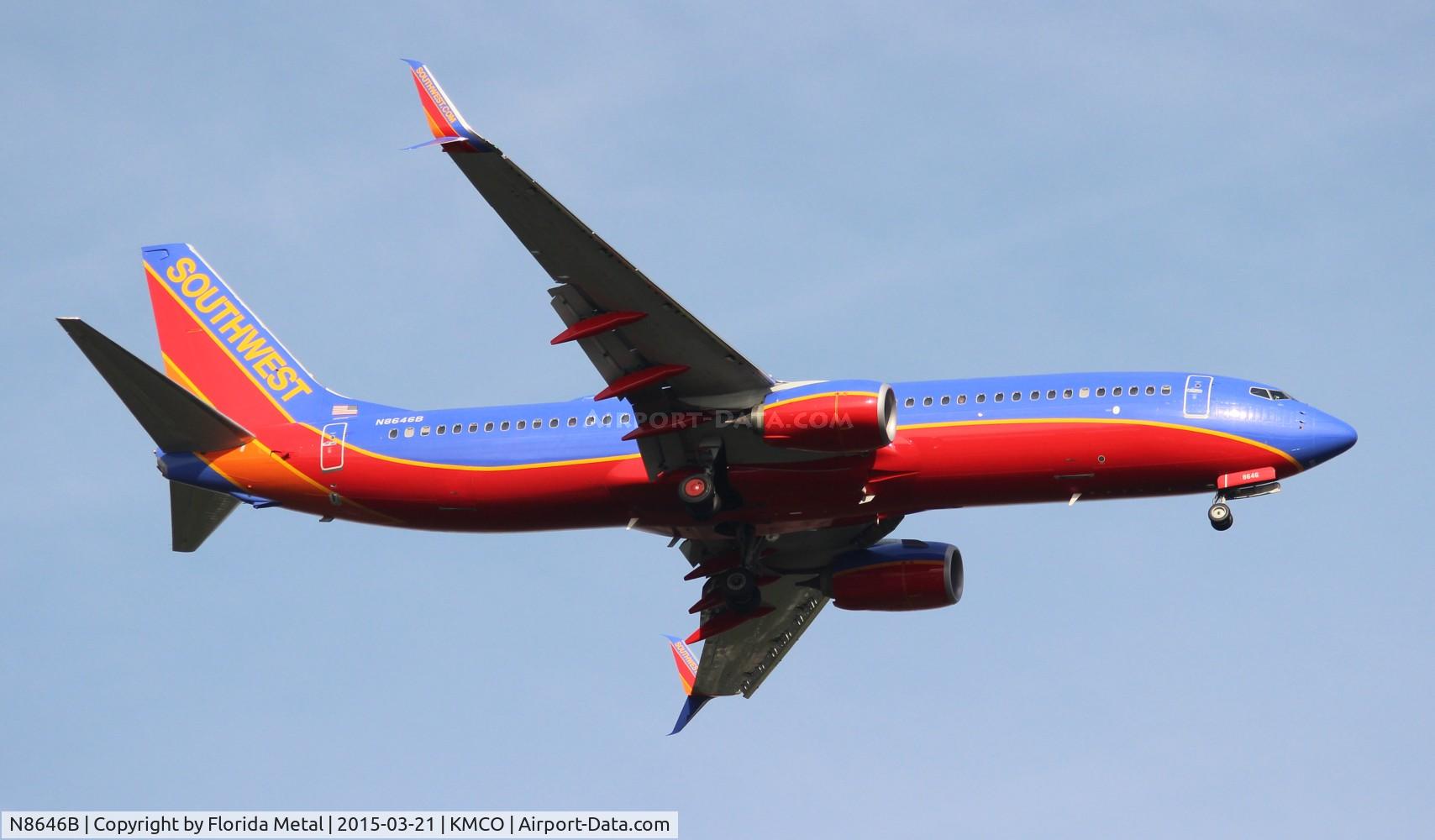 N8646B, 2014 Boeing 737-8H4 C/N 36935, SWA 737-800