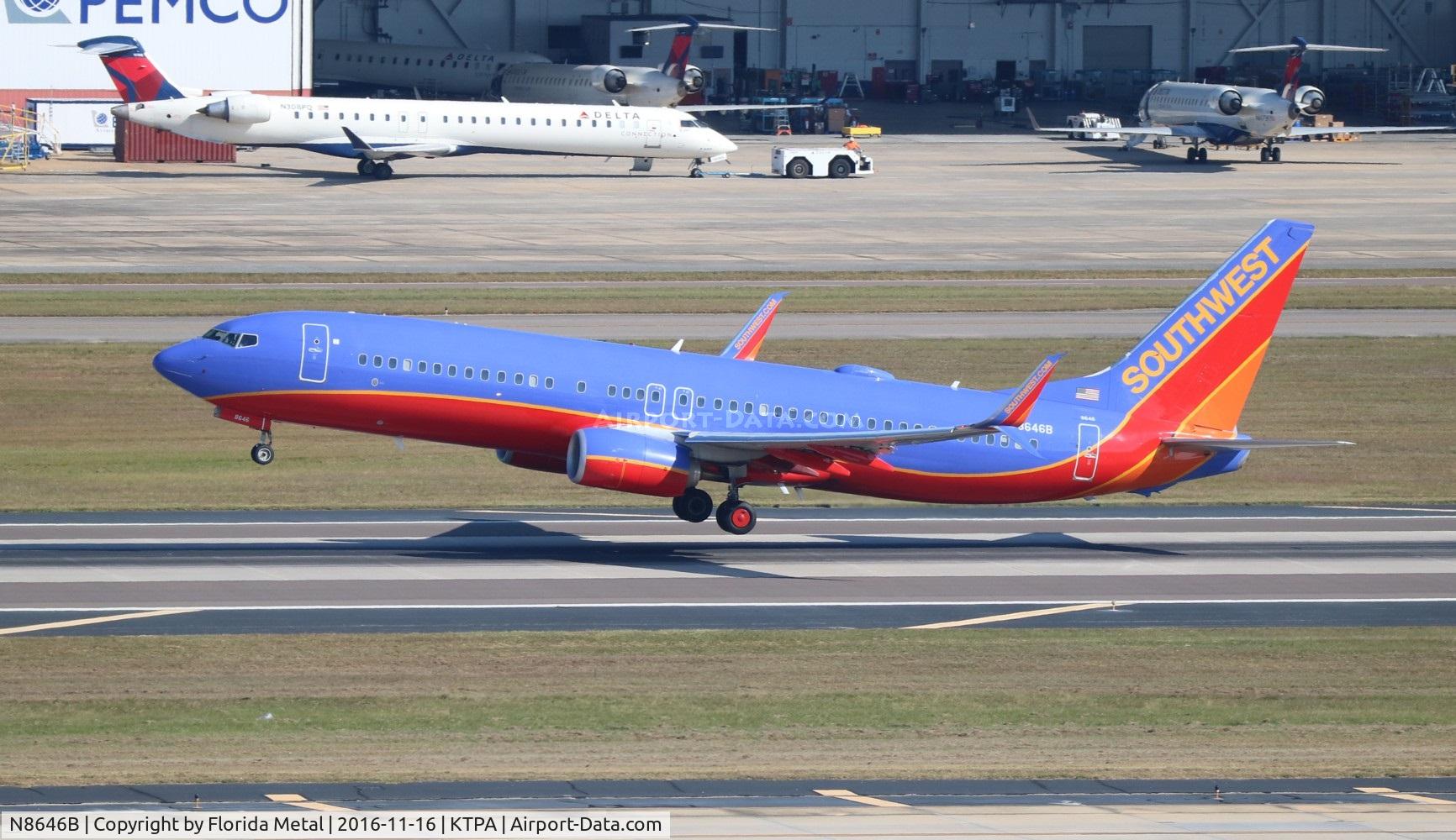 N8646B, 2014 Boeing 737-8H4 C/N 36935, SWA 737-800