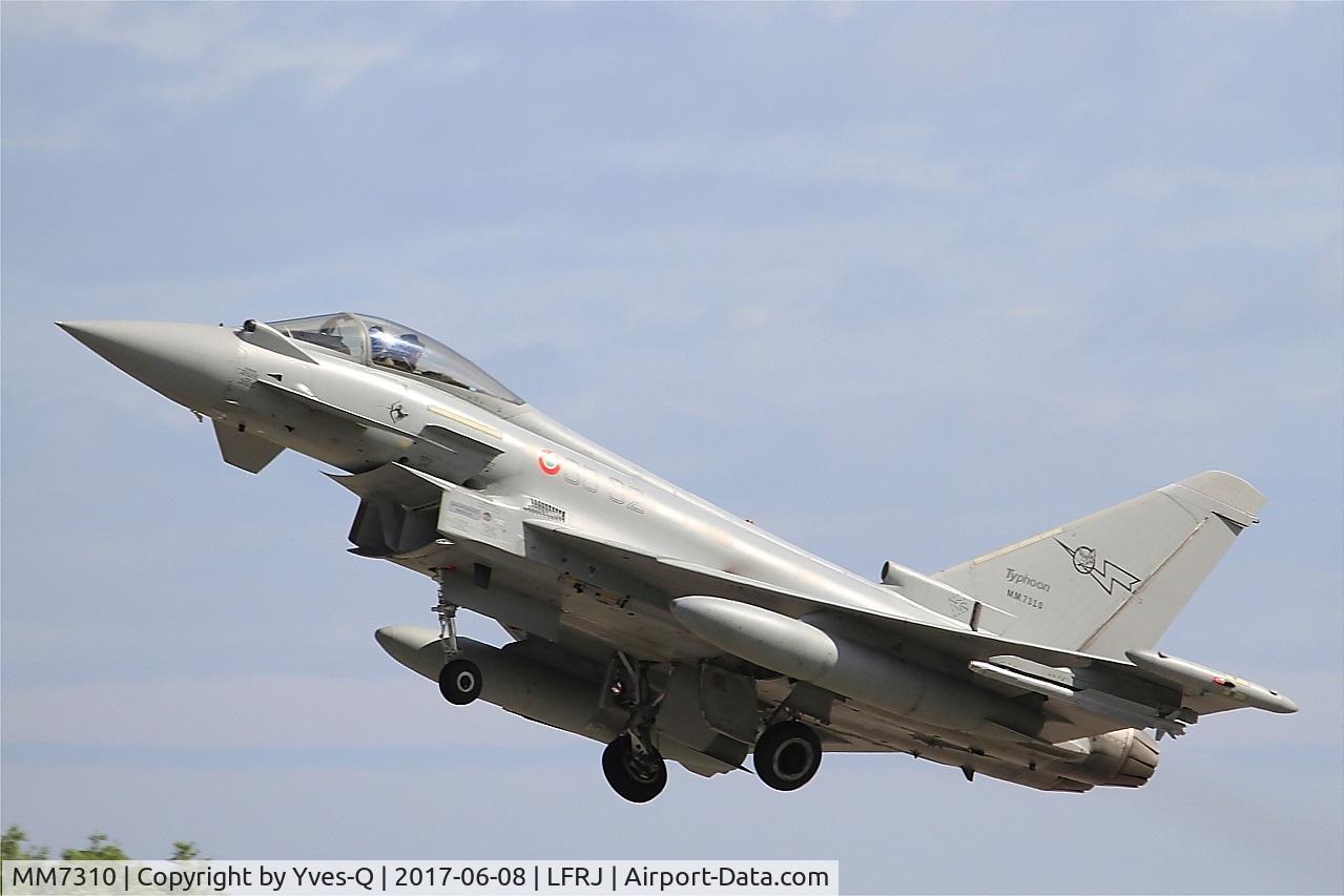 MM7310, Eurofighter EF-2000 Typhoon S C/N IS042, Eurofighter EF-2000 Typhoon S, Take off rwy 26, Landivisiau Naval Air Base (LFRJ) Tiger Meet 2017