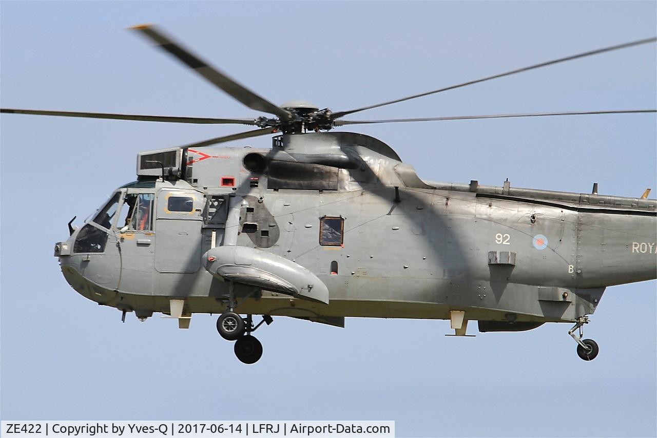ZE422, 1986 Westland Sea King ASaC.7 C/N WA961, Westland Sea King ASaC.7, Landing, Landivisiau Naval Air Base (LFRJ) Tiger Meet 2017