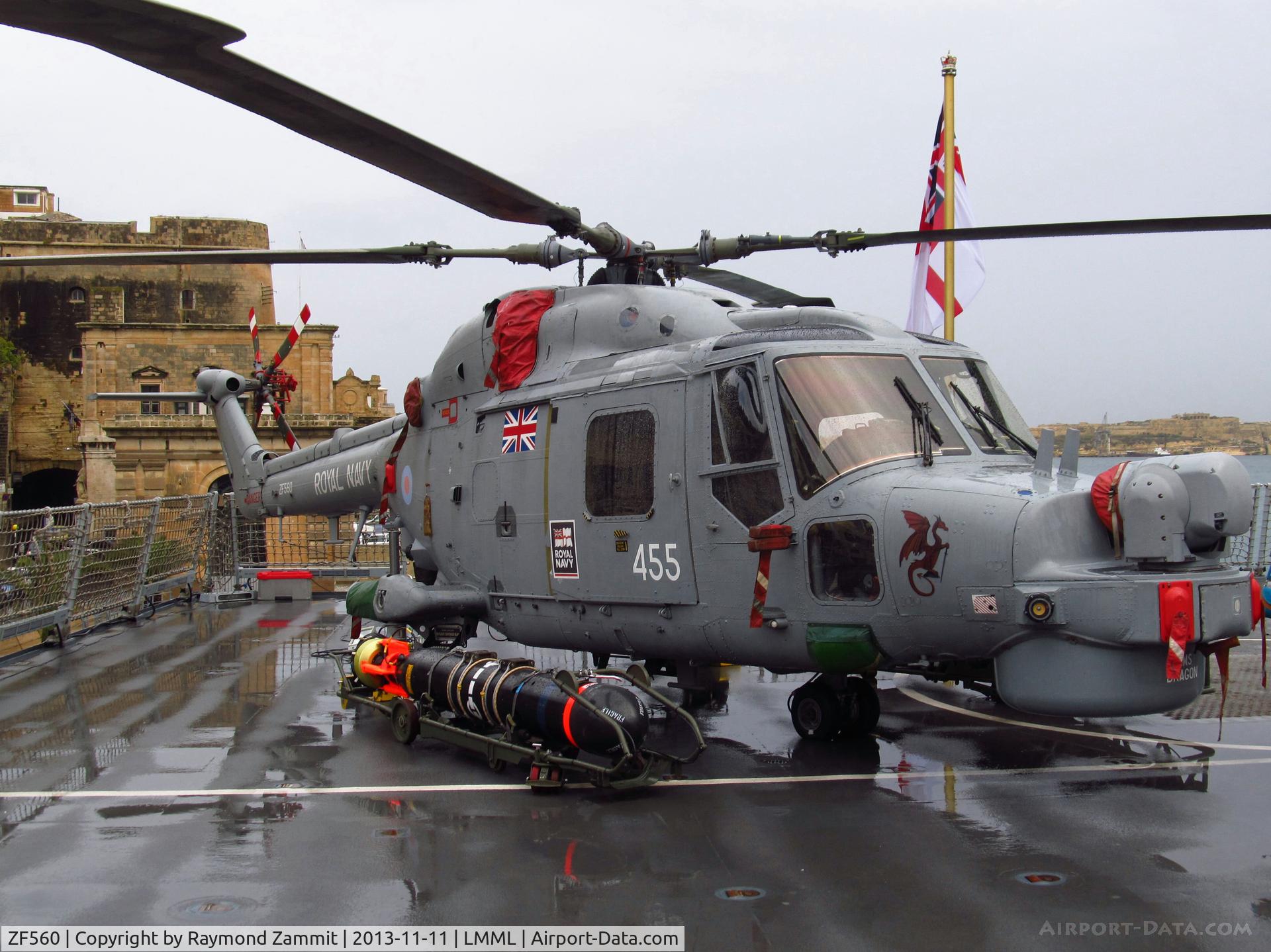 ZF560, 1988 Westland Lynx HAS.3CTS C/N 337, Westland Lynx ZF560/455 Royal Navy