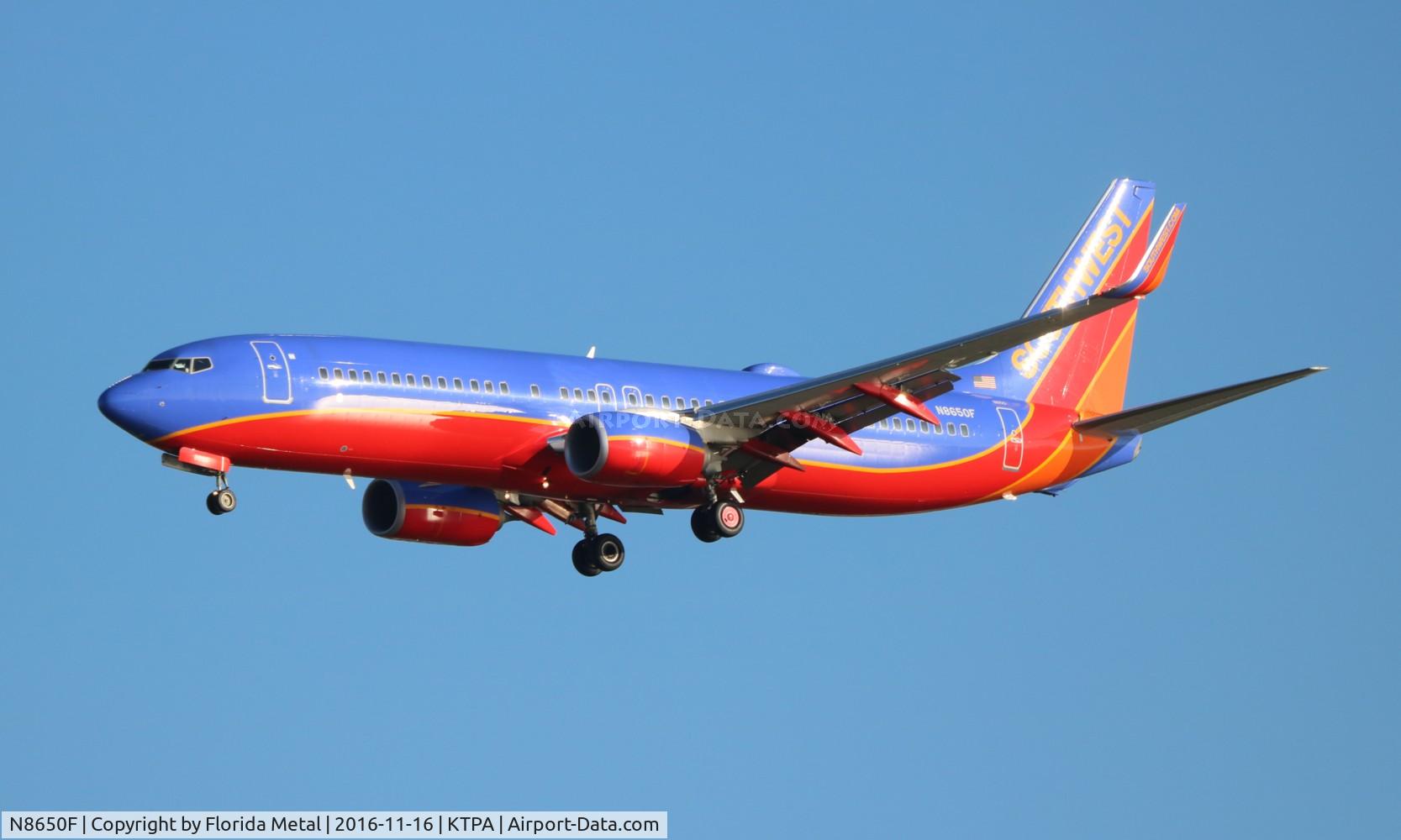 N8650F, 2014 Boeing 737-8H4 C/N 36909, SWA 737-800
