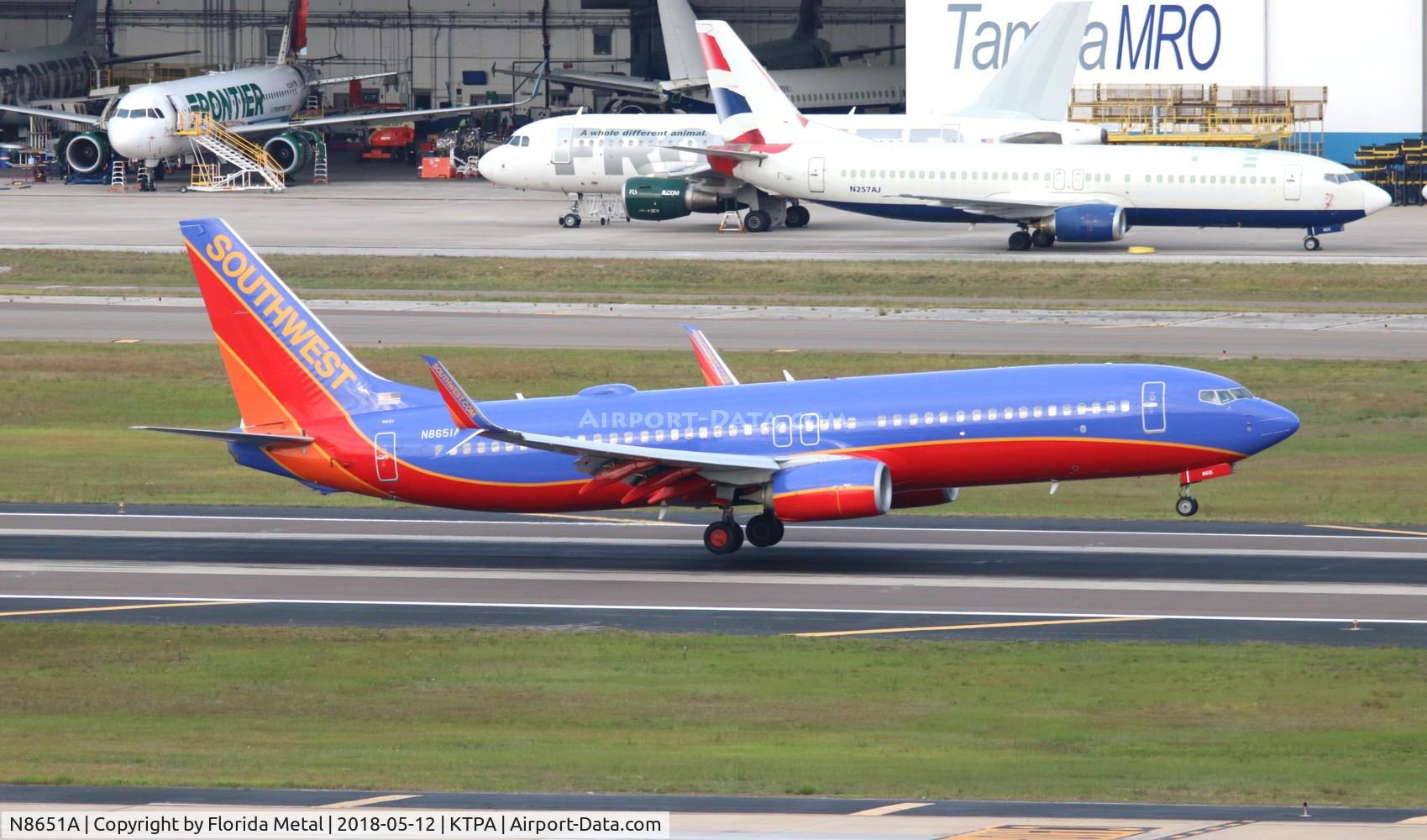 N8651A, 2014 Boeing 737-8H4 C/N 36920, SWA 737-800