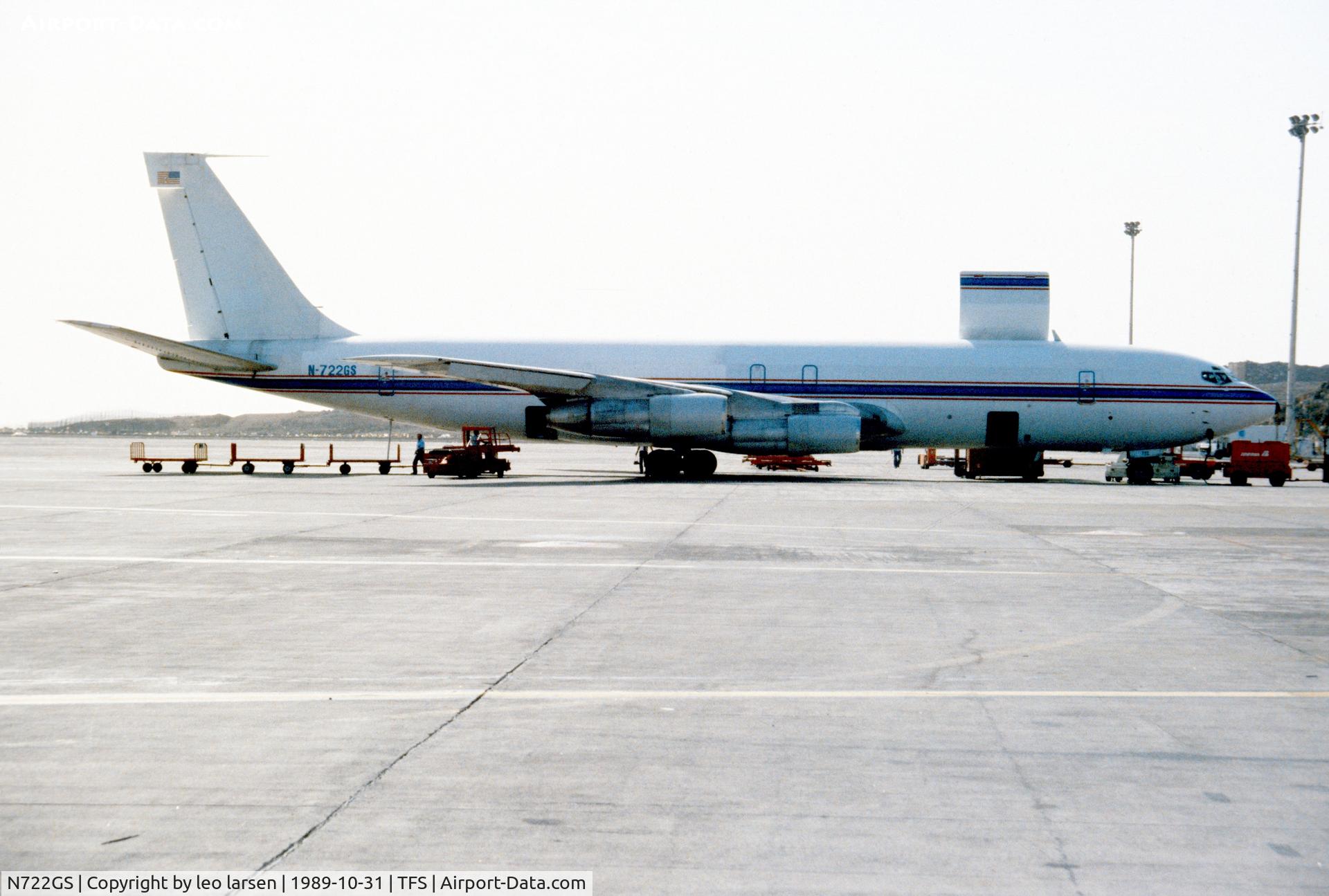 N722GS, 1967 Boeing 707-321C C/N 19373, Tenerife 31.10.1989