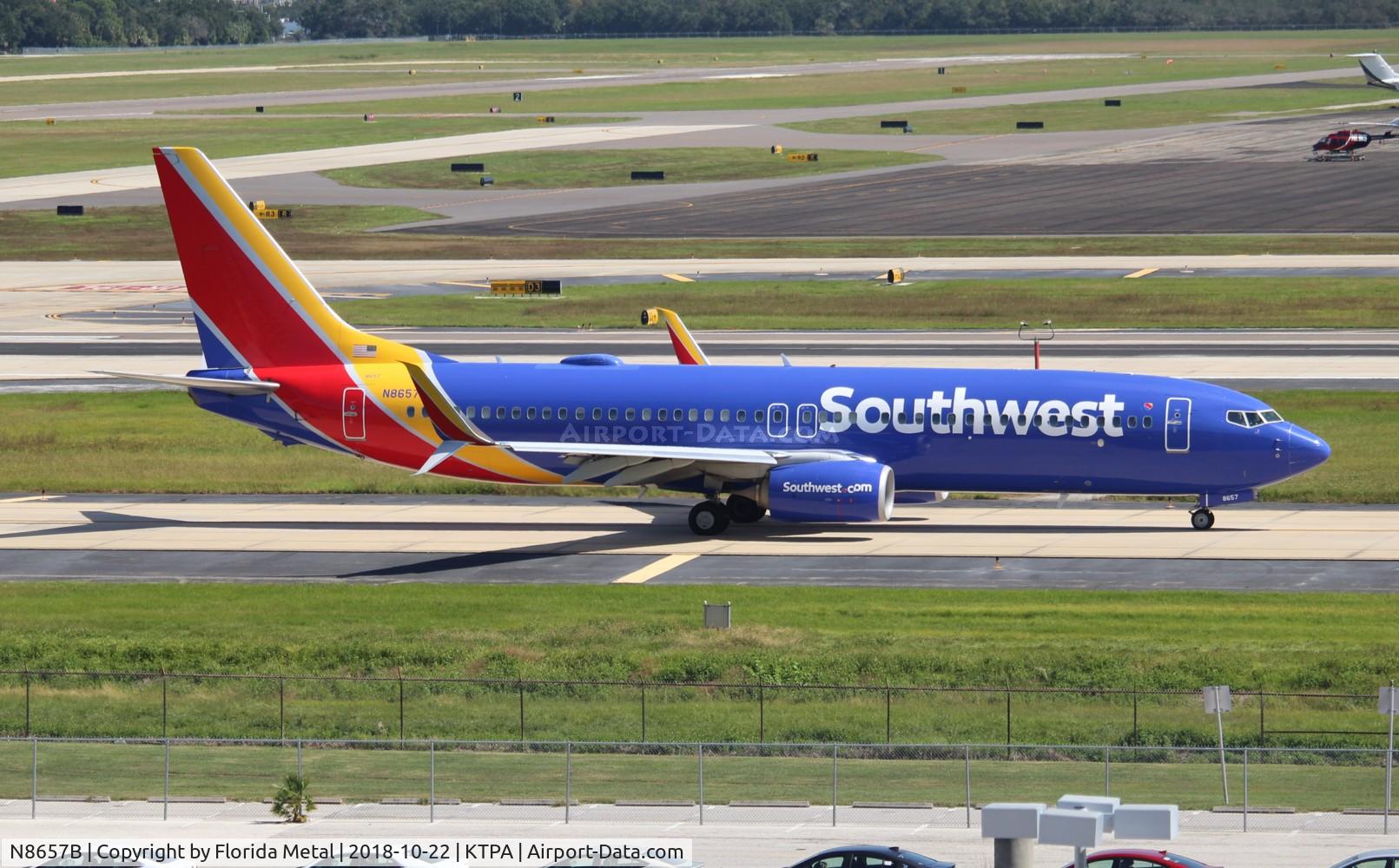 N8657B, 2014 Boeing 737-8H4 C/N 42535, WN 737-800