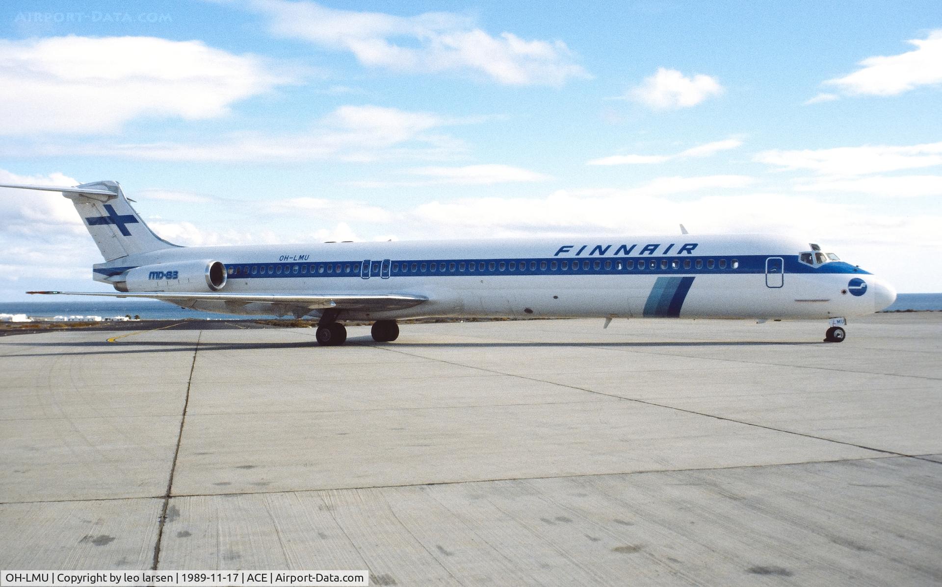 OH-LMU, 1989 McDonnell Douglas MD-83 (DC-9-83) C/N 49741, Lanzarote 17.11.1989