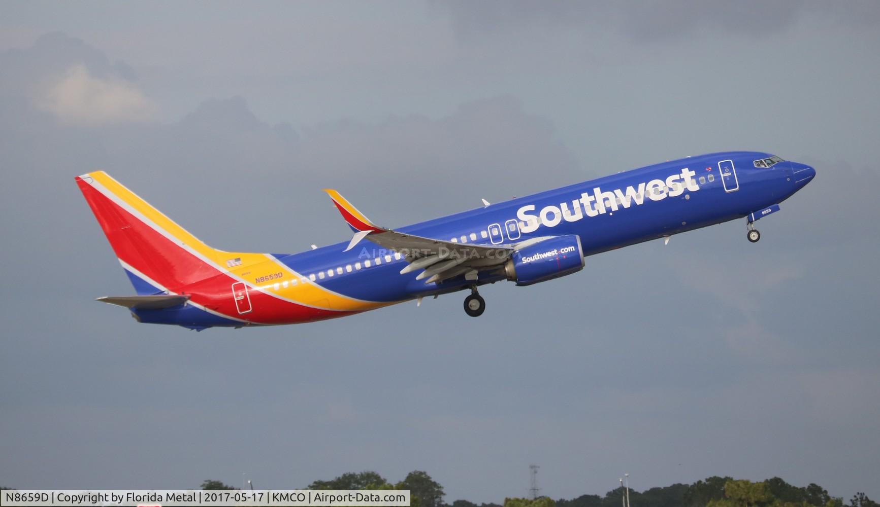 N8659D, 2015 Boeing 737-8H4 C/N 36901, WN 737-800