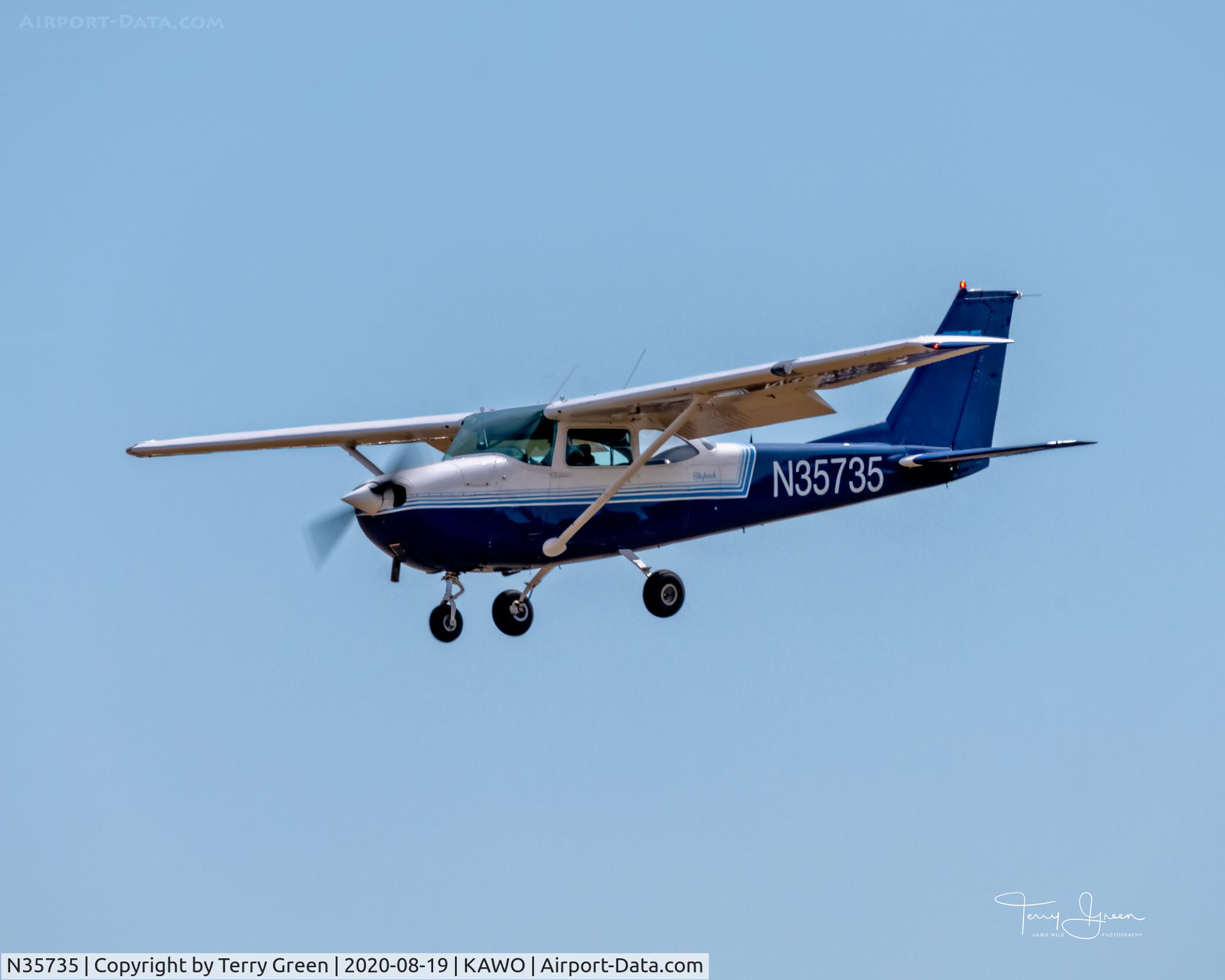 N35735, 1968 Cessna 172I C/N 17256943, KAWO