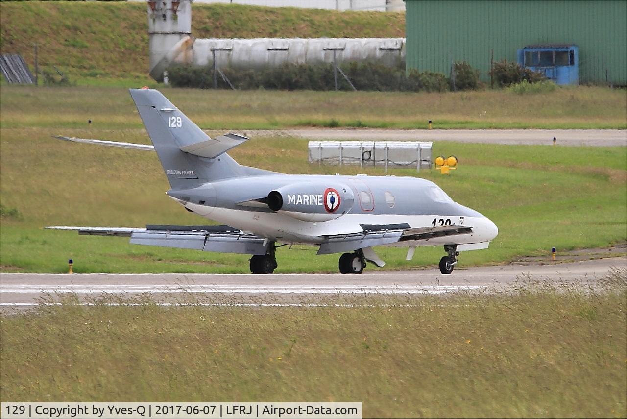 129, 1978 Dassault Falcon 10MER C/N 129, Dassault Falcon 10MER, taxiing, Landivisiau Naval Air Base (LFRJ) Tiger Meet 2017