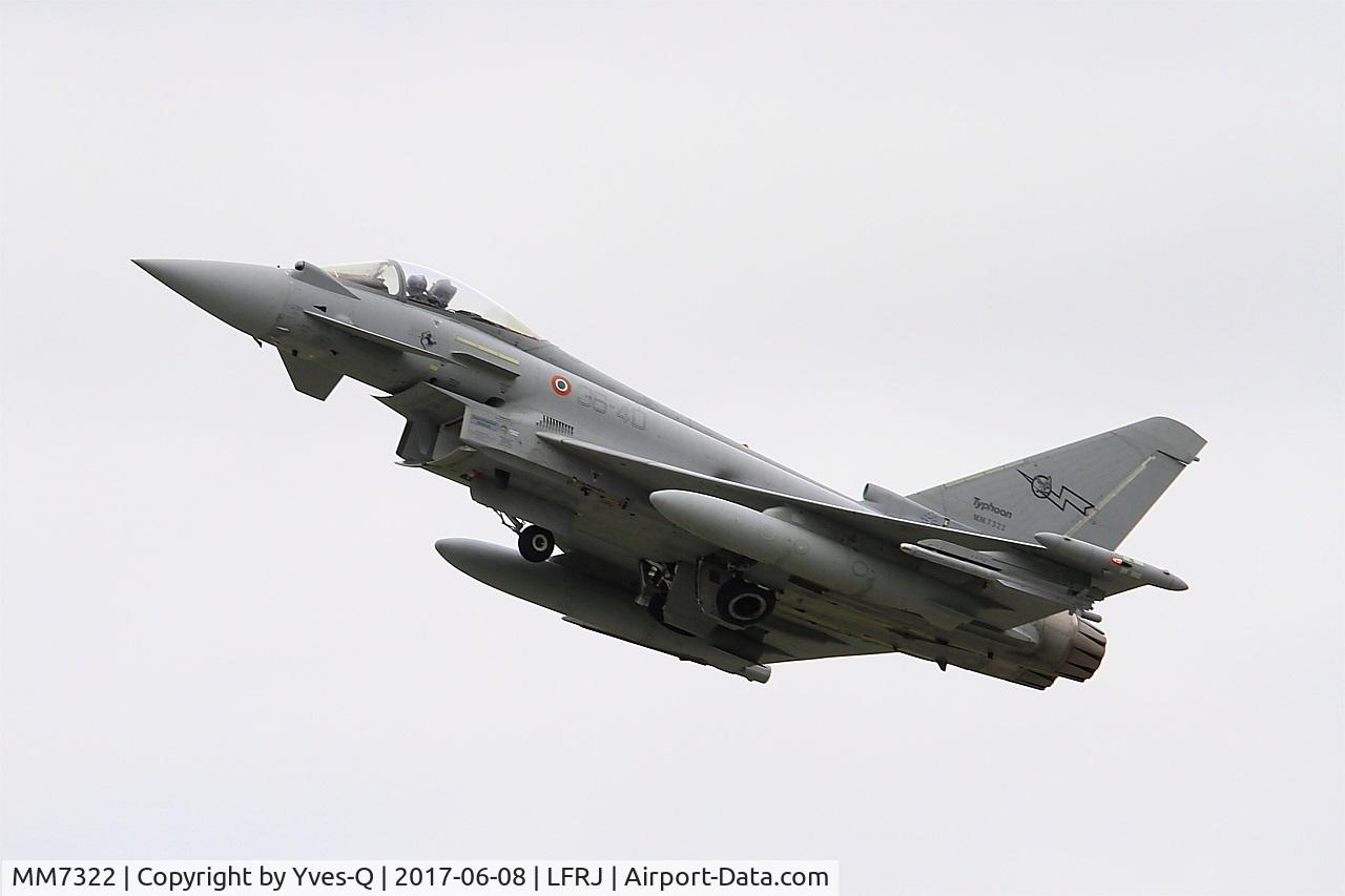 MM7322, Eurofighter EF-2000 Typhoon S C/N IS054, Eurofighter EF-2000 Typhoon S, Take off rwy 08, Landivisiau Naval Air Base (LFRJ) Tiger Meet 2017