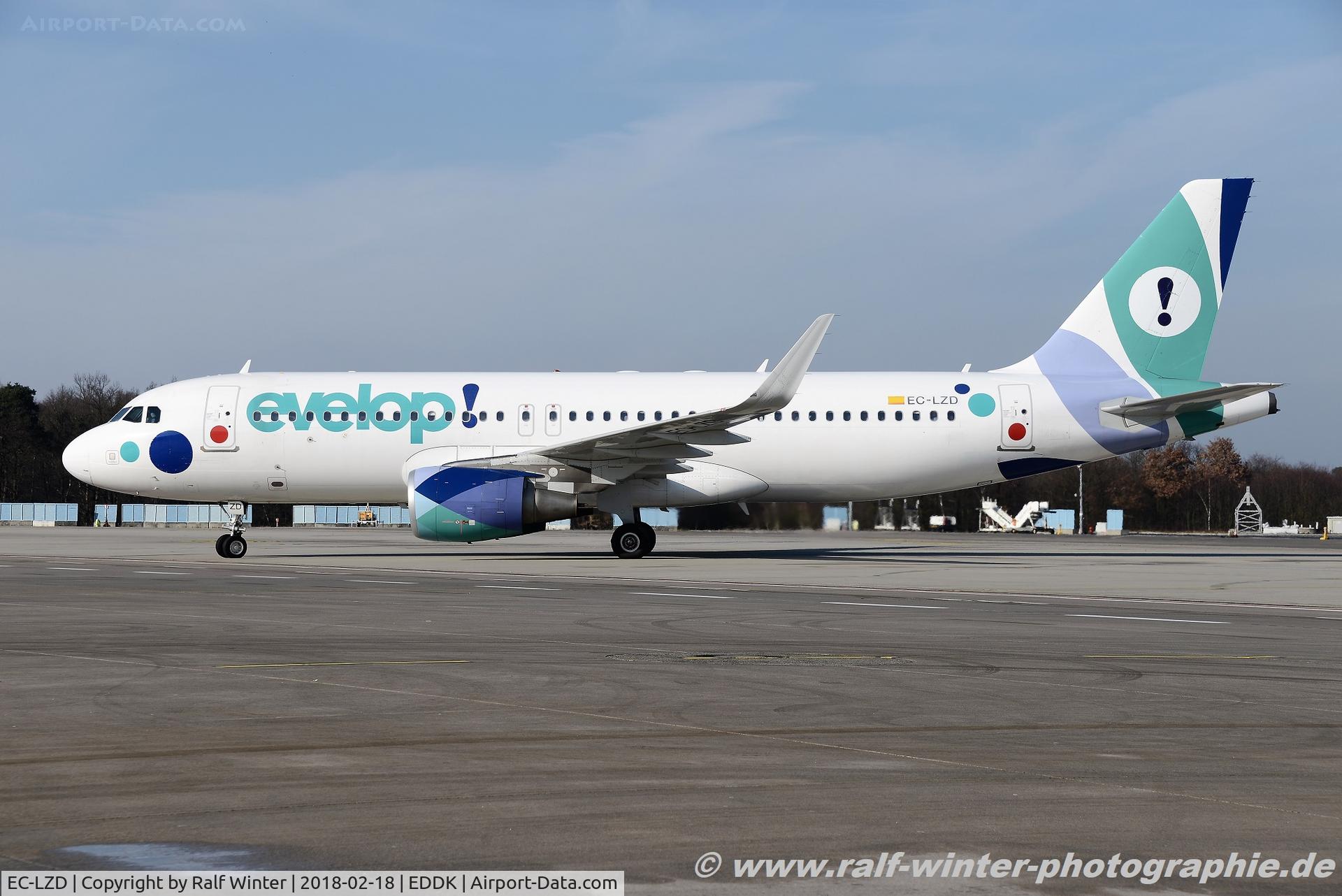 EC-LZD, 2013 Airbus A320-214 C/N 5642, Airbus A320-214(W) - E9 EVE Evelop Airlines - 5642 - EC-LZD - 18.02.2018 - CGN