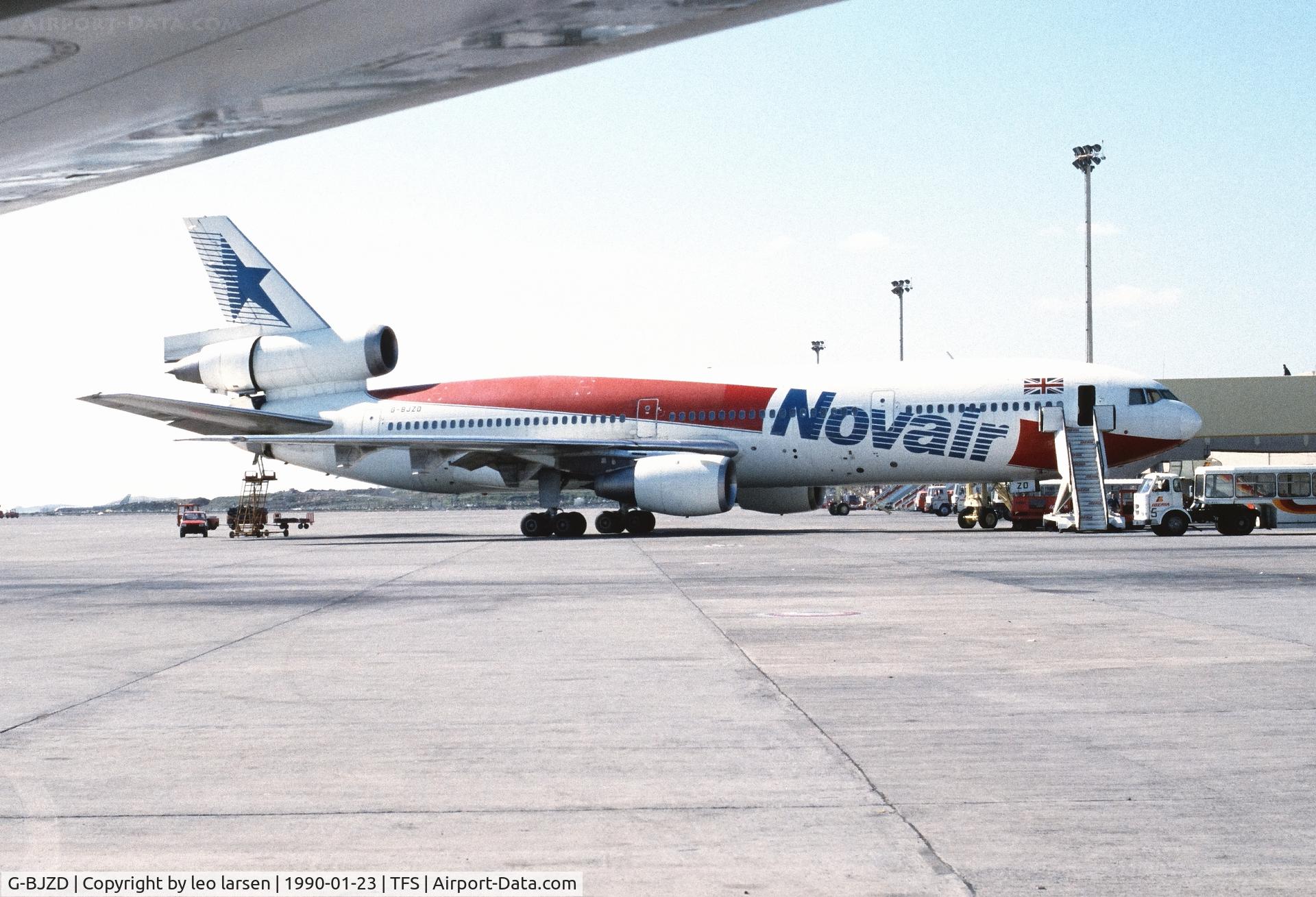 G-BJZD, 1979 McDonnell Douglas DC-10-10 C/N 46970, Tenerife 23.1.1990