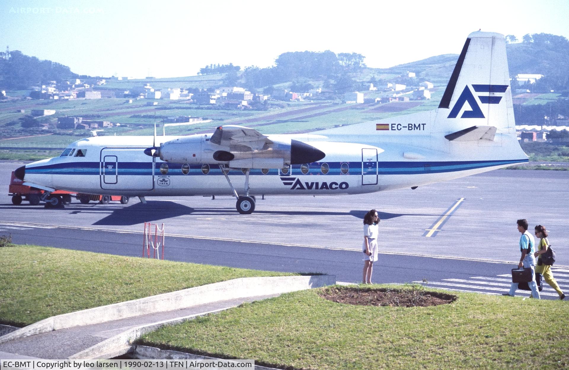 EC-BMT, 1967 Fokker F.27-600 Friendship C/N 10343, Tenerife North 13.2.1990