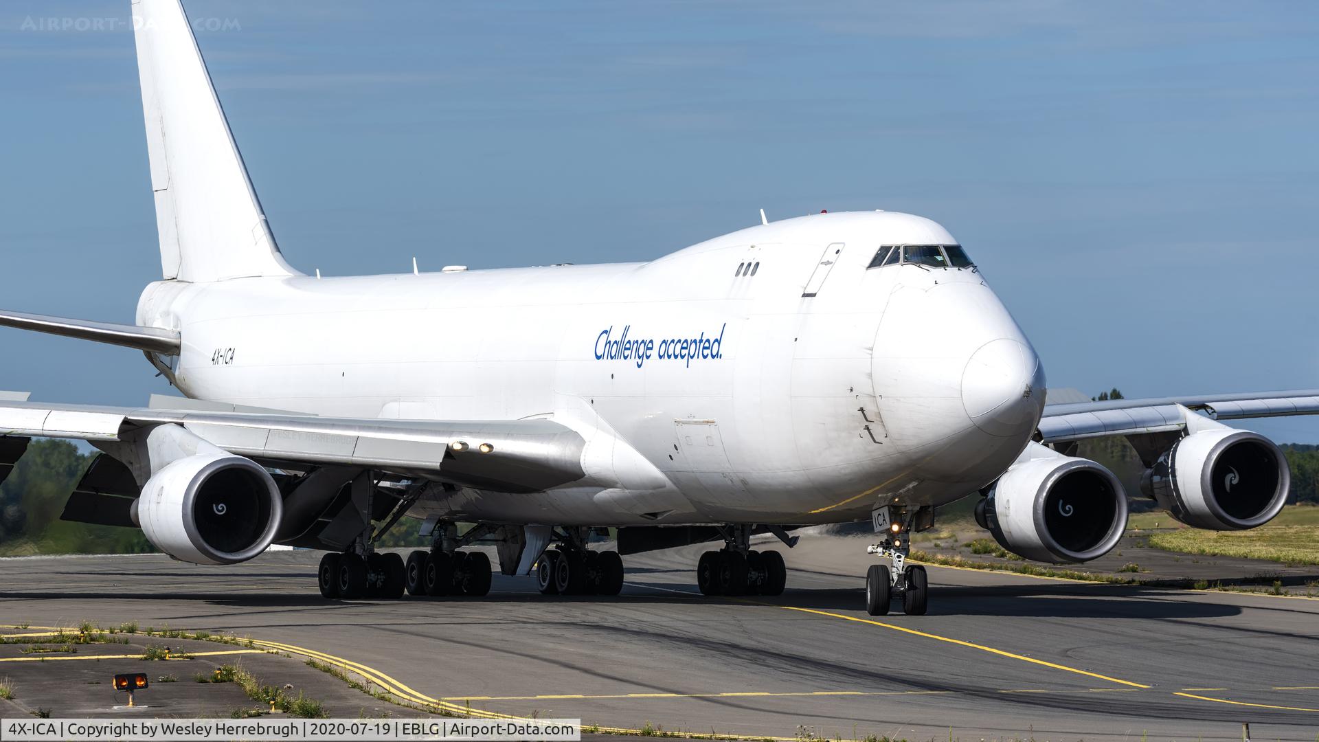 4X-ICA, 2001 Boeing 747-4EVF/ER/SCD C/N 35172, 4X-ICA Cargo Air Lines 'challenge accepted'