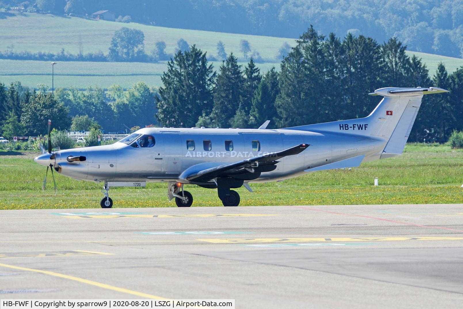 HB-FWF, 2017 Pilatus PC-12/47E C/N 1720, At Grenchen. 