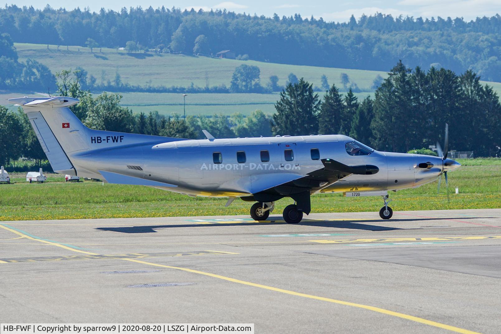 HB-FWF, 2017 Pilatus PC-12/47E C/N 1720, At Grenchen. 