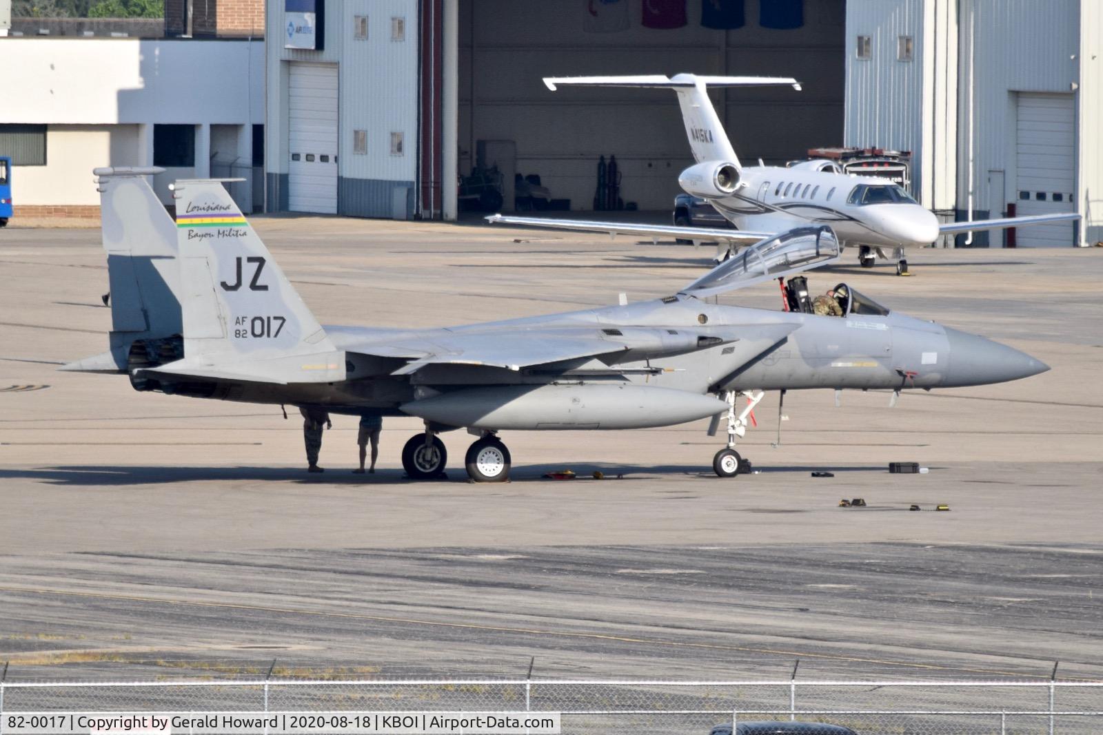 82-0017, 1982 McDonnell Douglas F-15C Eagle C/N 0830/C248, Broken down on the north GA ramp.  159th FW 