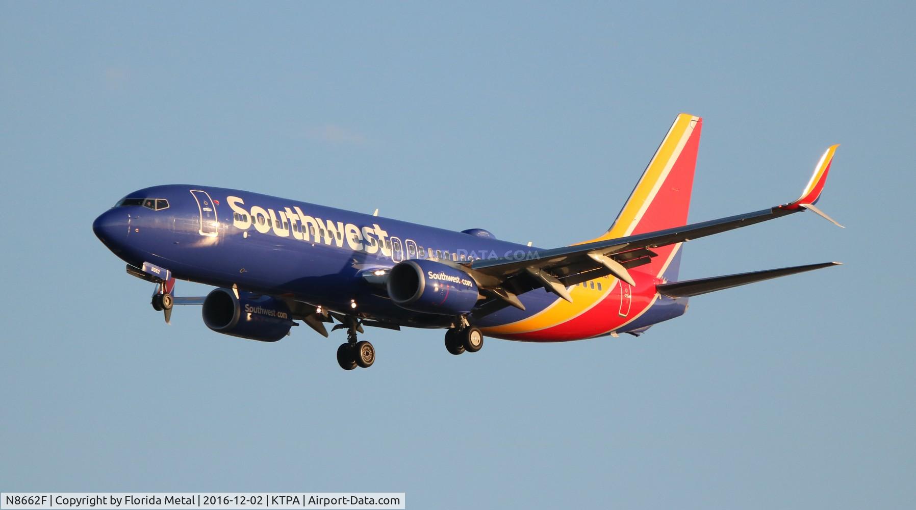 N8662F, 2015 Boeing 737-8H4 C/N 36936, WN 737-800