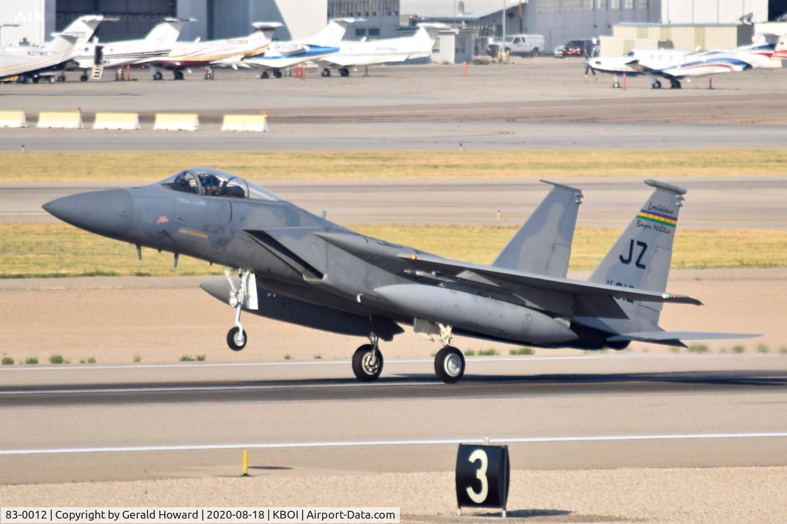 83-0012, 1983 McDonnell Douglas F-15C Eagle C/N 0858/C272, Take off from 10L.159th FW 